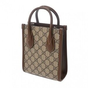 Gucci GG Beige Bag Tan Tote Interlocking Leather